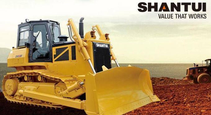 Yellow Shantui Hydraulic Bulldozer Cummins Engine 0.077Mpa SD22 Construction Machinery