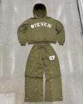 OEM Custom Tracksuits Screen Printing Zipper Hoodie Straight Baggy Stacked