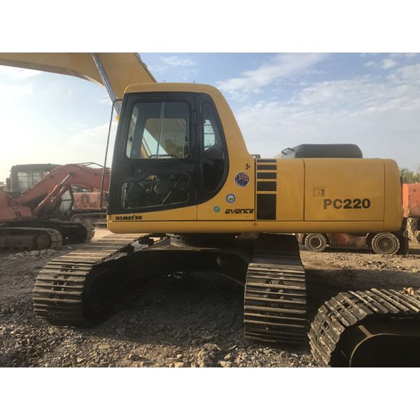 Hydraulic 22 Ton Used KOMATSU Excavator PC220-6 1.0cbm Bucket No Oil Leakage