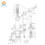 4713318 YA00004899 For ZX870-5G ZX870 Excavator Hydraulic Arm Cylinder Assembly