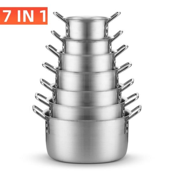 Hot Sale Restaurant Soup Pot Aluminum Cookware Stock Pots Cooking Ware Set