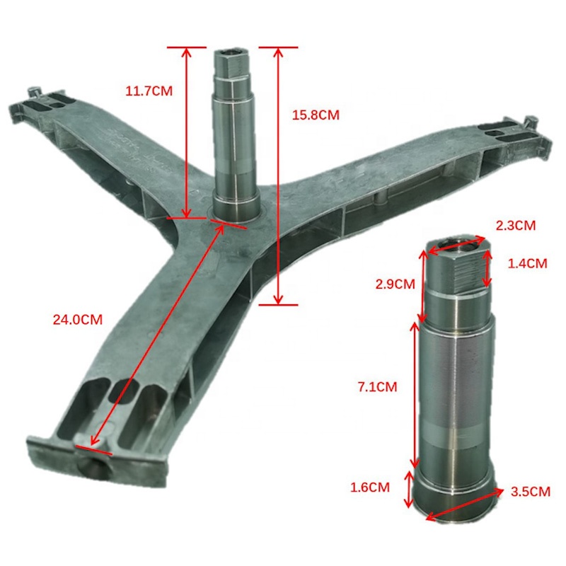 Silver Washing Machine Part DC97-17234A DC60-00107A Tripod Spider