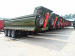Customer's Optional Tri Axles Heavy Duty Cargo Side Dump Rear Tipping Trailer