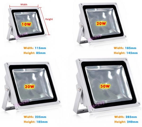 IP65 Outdoor RGB Multi Colour Changing IR/RF Remote Control LED Flood Light Lamp 50W