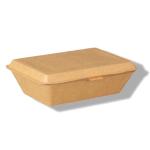 400ml Corrugated Clamshell Box Customizable Paper Take Out Food Containers