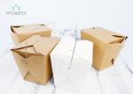 Restaurant Paper Takeaway Boxes Recyclable Takeaway Containers With Handle