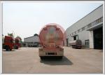 Less Tare Weight Aluminum Fuel Oil Tank Trailer , Fuel Tanker Semi Trailer