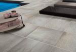 Non Slip Cement Brick Glazed Porcelain Tile , Acid Resistant Stone Like Ceramic