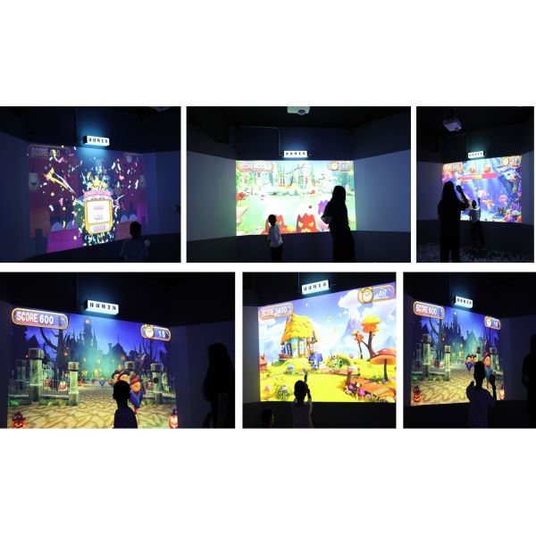 30 Games Interactive Wall Projection Multiplayer 3m*2.2m Projection Games