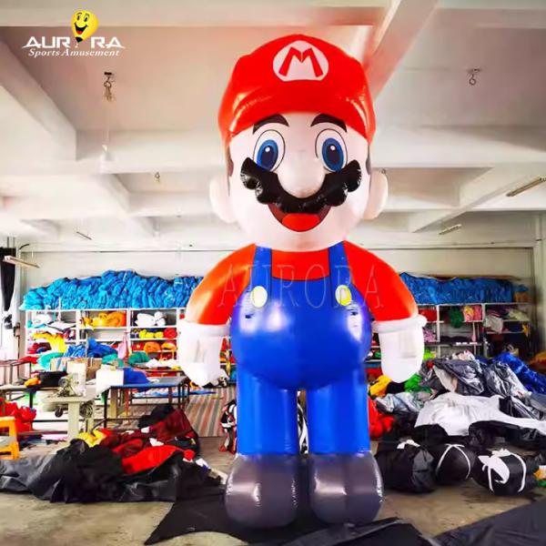 Custom Promotional Advertising Inflatables Mario Cartoon Models For Children'S