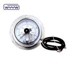 0-1MPa Electrical Contact Pressure Gauge , Silicone Oil Filled Pressure Gauge