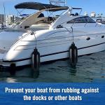 Boat Fender 4 Pack Boat Bumpers Fenders with 4 Ropes