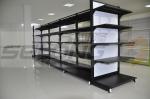 Professional Supermarket Display Racks , Supermarket Gondola Shelving Units