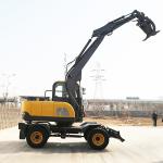 ZHONGMEI Excavation Machinery Boom Length 3560mm Engineering Wheel Excavator
