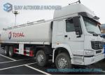 Howo 8x4 Sinotruk Fuel Chemical Tanker Truck , 310HP Carbon Steel Tanker Truck