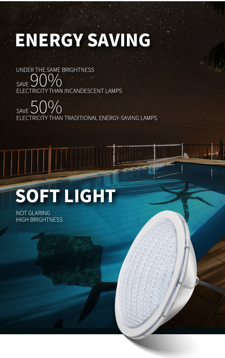 Low Voltage UL Certificated Pool Light PAR56 SS316L IP68 Covered 18X3W