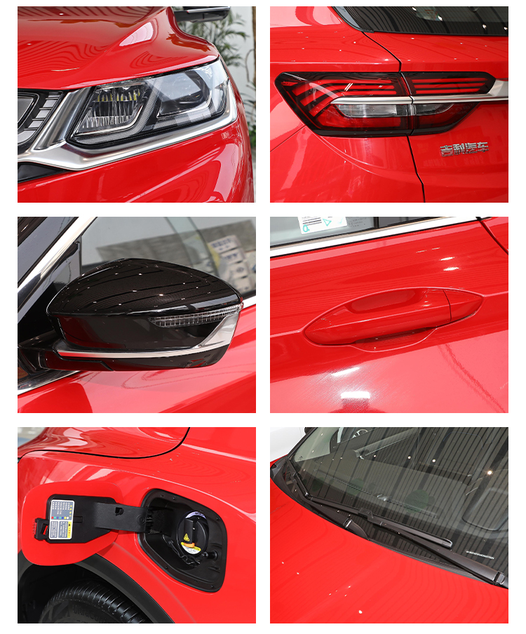 130kw Maximum Power Geely Binyue Phev Hybrid Car 1.5T Engine 210 Km / H High Speed Four Wheel SUV Five Seats 3m Vehicle