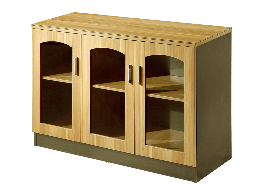 Coffee Area Low File Cabinet Panel Wood Style Knock Down Structure FG-1042