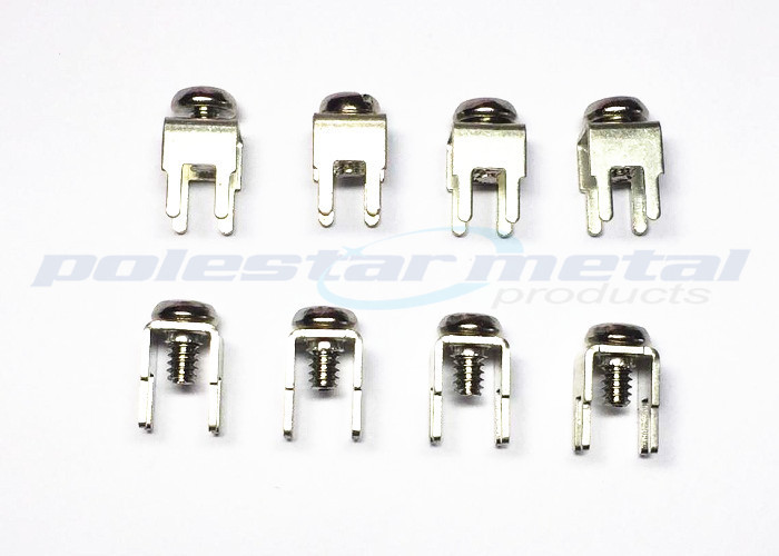 PC Heavy Duty Terminal Blocks 6-32 W/NCKL Plated Head Brass PCB Terminals