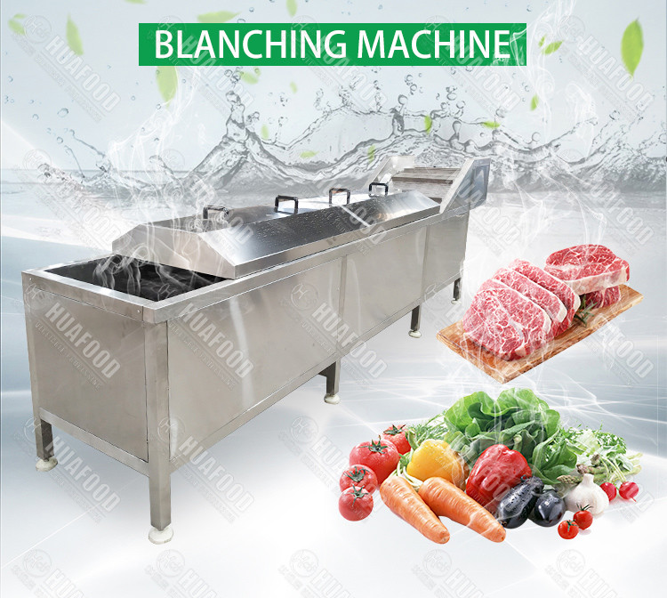 Food Precooking 300kg/H Vegetable Blanching Equipment