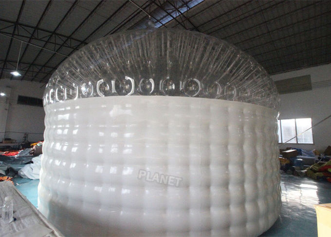 Half Transparent PVC 6m Inflatable Christmas Igloo Tent