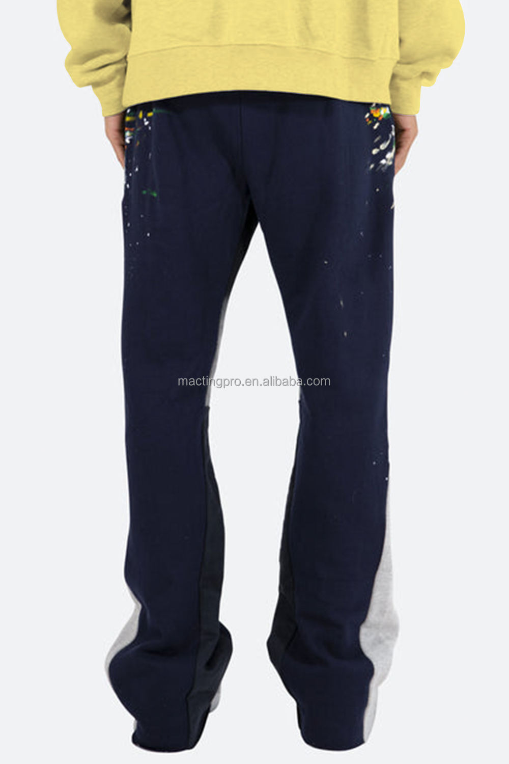 Men Flared Sweatpants Loose Trousers Pants Athletic Streetwear Colorful