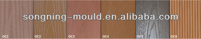 Customized PVC Co-extrusion Wood Pattern Plastic Lumber for Landscaping