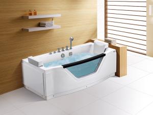 Wholesale Acrylic Whirlpool Massage Bathtub M1783 High Gloss Pure Sanitary Grade from china suppliers
