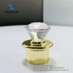 Luxury custom Gold PP Plastic Lid Perfume Bottle Screw Cap For Cosmetic Bottles