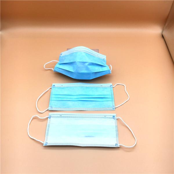 Non Woven Fabric 3 Ply Face Mask / Medical 3 Layer Face Mask High Filter