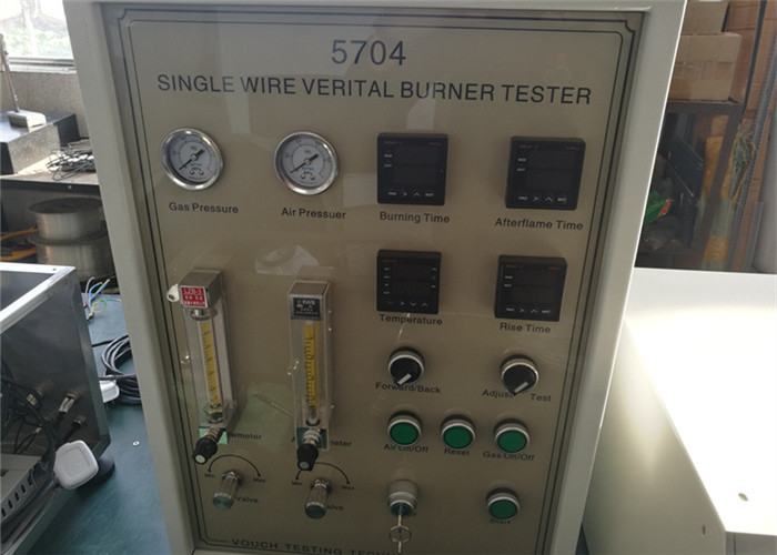 Single Cable Vertical Flame Test Chamber , Combustion Test Equipment Standard IEC60332-1-1