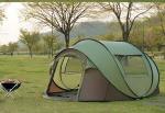 280*200*130CM 4-Person Grey Waterproof Polyester 4-Season Boat Shape Pop Up