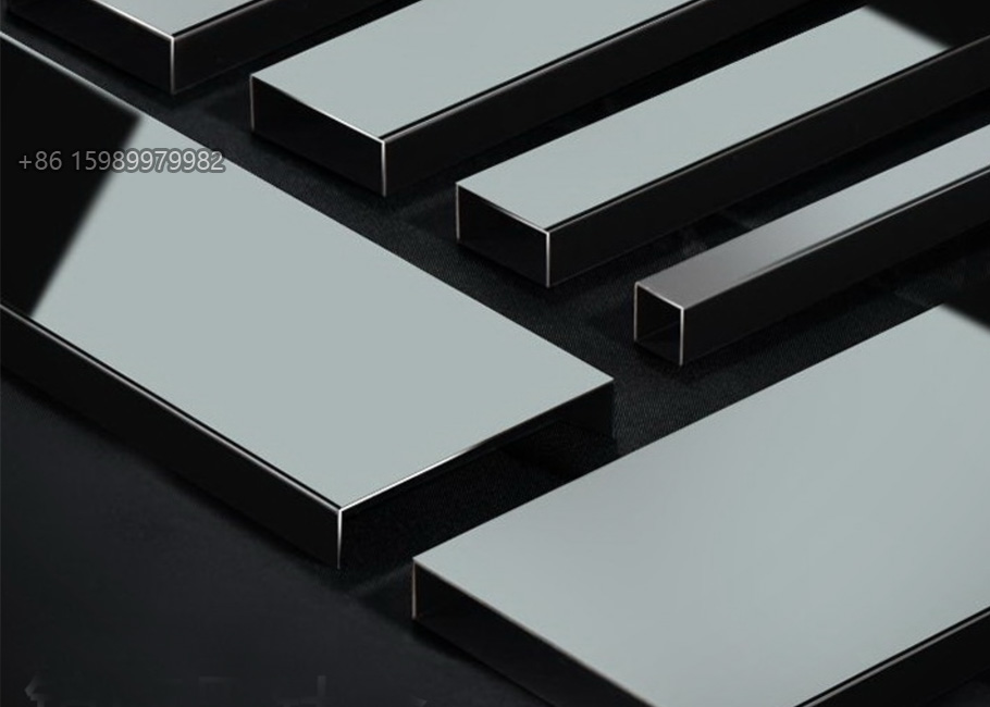 mirror black stainless steel u profile