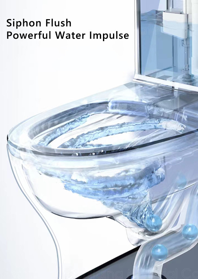 700x630x370mm Electronic Bidet Toilet Bowl Auto Cleaner Seat Smooth glazed surface