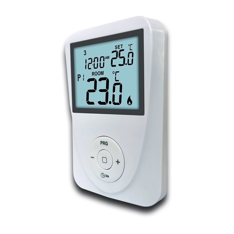 Riseem 230V Digital Wired 7 Day Programmable Thermostat For Boilers Household