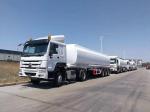Van-Type 3 Axles Oil/Fuel Tank Semi Trailer with Heavy Mechanical Suspension
