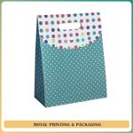customize colorful paper bag used for high grade cosmetic products