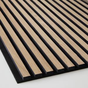 Wholesale Class A Fire Rating Acoustic Slat Wall Panel In Natural Wood Color from china suppliers