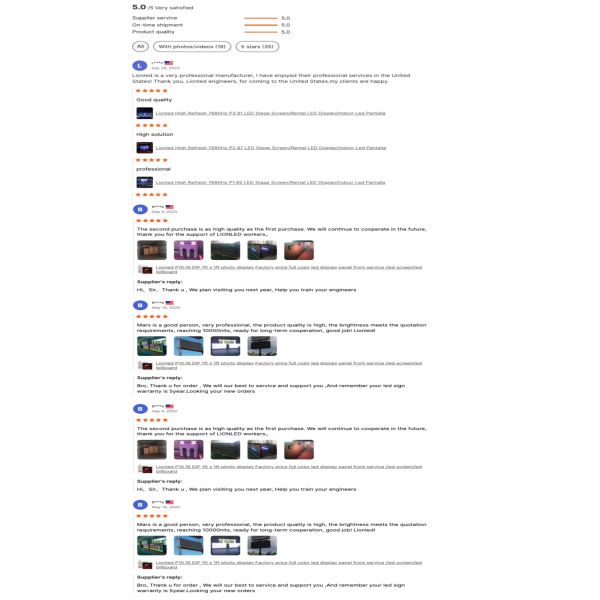 Lionled P3.91 Outdoor LED Rental Display for Stage/Concert/Advertising