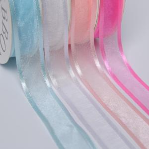 Wholesale Wedding Party Polyester Organza Ribbon 1 Inch Width Customized Color from china suppliers