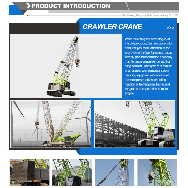 45t Construction Mobile Spider Crane Crawler Lifter with Max. Lifting Height 68m