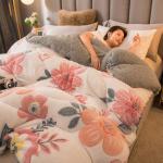 Customised Size Lamb Fleece Milk Velvet Quilt Thickened Super Warm Winter
