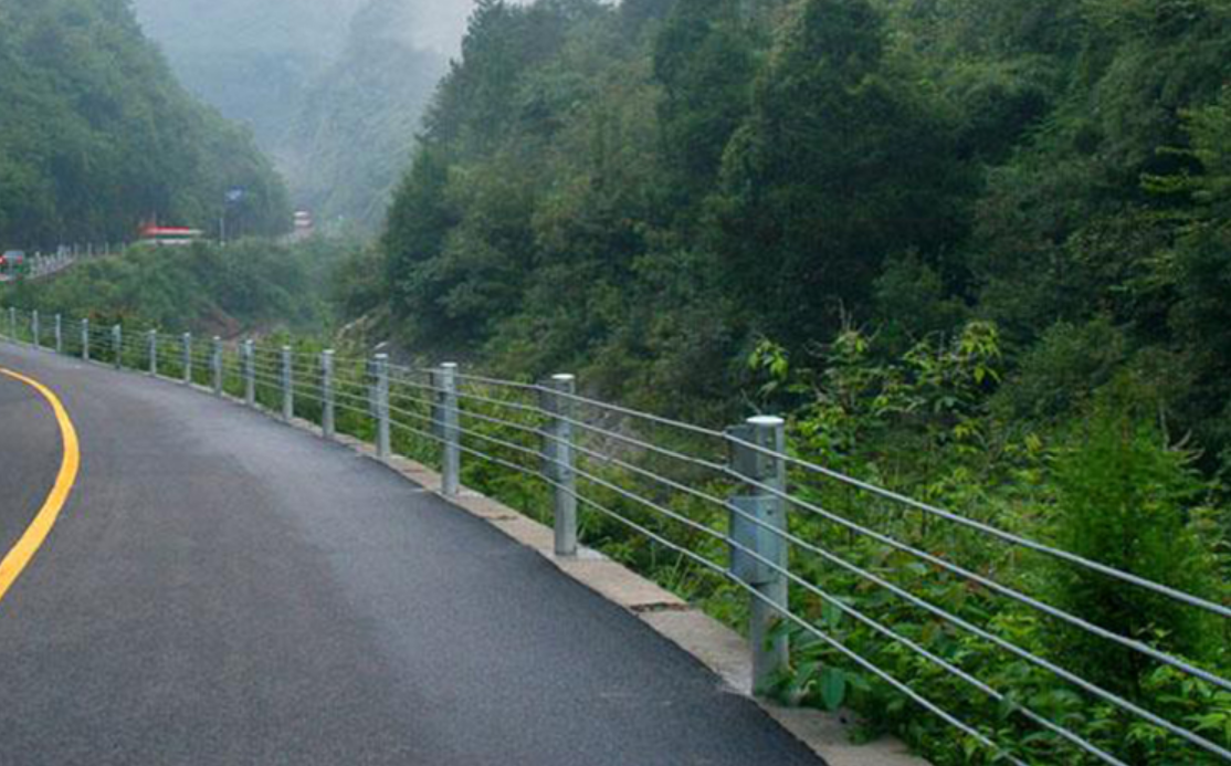 Wire Rope Barrier Fences Safety Road Barriers Galvanized Powder Coated
