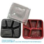 4 Compartment Disposable Meal Prep Container Microwave Lunch Fast Food Pp