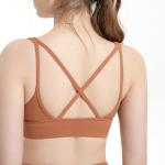 Sexy Cross Shockproof Gathering Ladies Sports Bra Shaping Fitness Womens Yoga