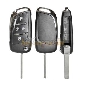 Wholesale Peugeot / Citroen 3 Buttons Flip Remote Key Shell with VA2 Blade For PEUGEOT 207 307 308 from china suppliers