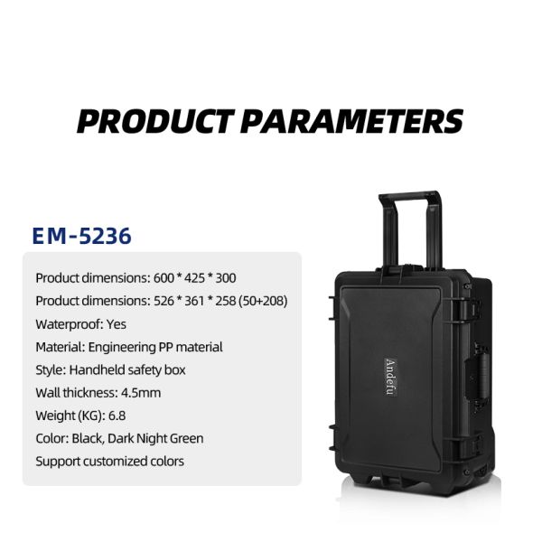 Erosion Resistant Waterproof Travel Case Heat Insulation Flight Case With Wheels Convenient