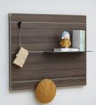 Solid Wood Wall Shelf Hanging Storage Furniture Metal Mounted Wall Floating