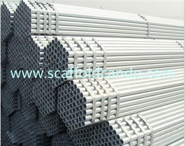Q235 Hot dipped galvanized scaffolding steel pipe, GI tube, HDG pipe, 48.3mm OD,