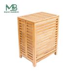 Foldable Bamboo Washing Basket Laundry Hamper Storage Multifunctional